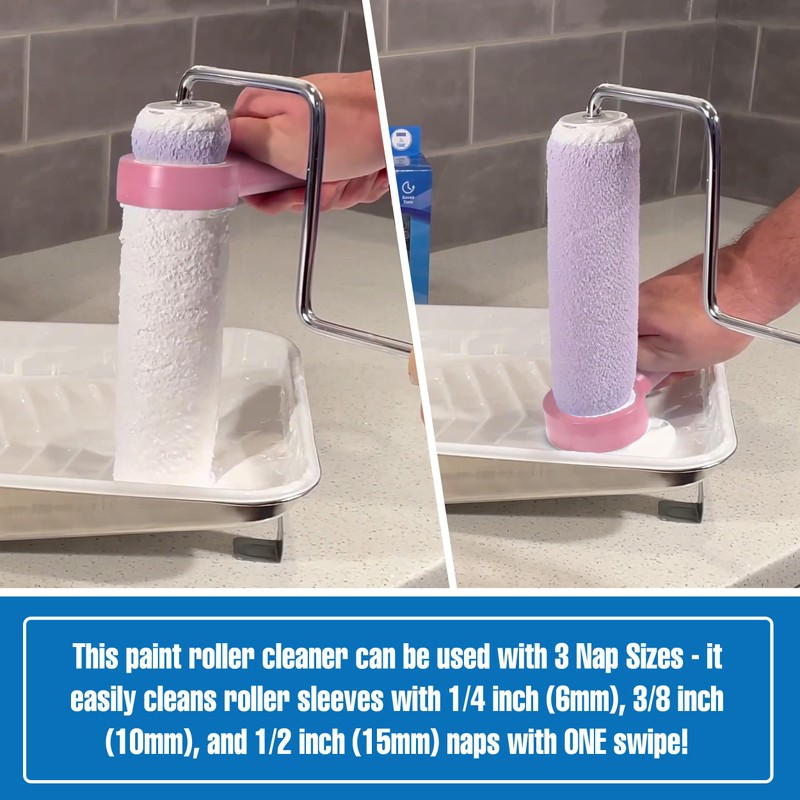 Touch Up Cup Roller Saver Paint Roller Cleaner Tool, House