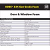 Boss 334 Window and Door Gun Foam - 24oz -
