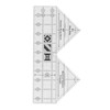 90 Degree Ruler, 10 Inch 90 Degree Double Strip Ruler