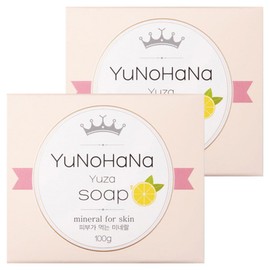 Yunohana Yuzu Soap, 100g, 2 pieces / 유노하나 유자비누, 100g, 2개