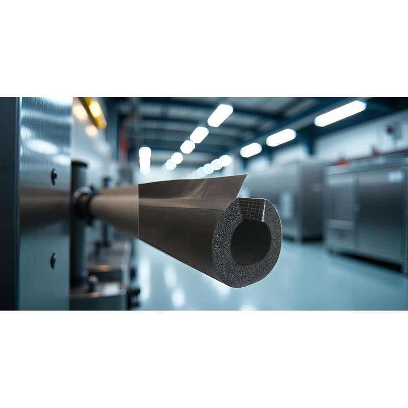 Pipe Insulation Self Seal Tube, 6 Feet Length, 7/8 Inch