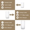 Hurricane Glass Candle Holder Clear Cylinder Vases, Pillar Candle Holders