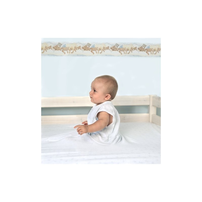 Safety bed sheet 80-90cm x 180-200cm (White)