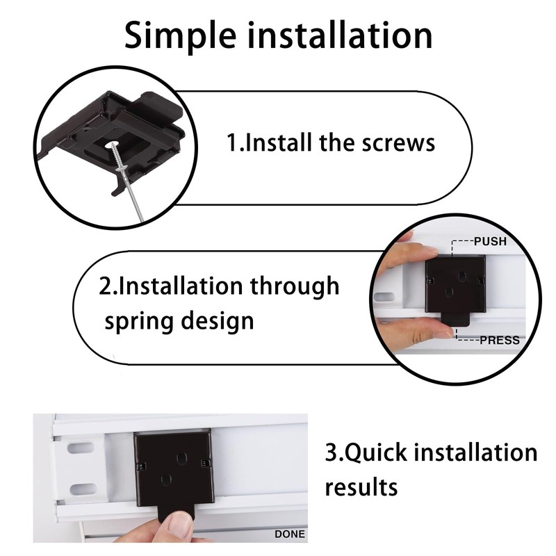 YCUHEN coolaroo Replacement Parts - Outside Mounted Blinds Curtain Rod