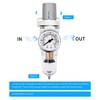 NANPU 1/4" NPT Compressed Air Filter Regulator Combo Piggyback, 5