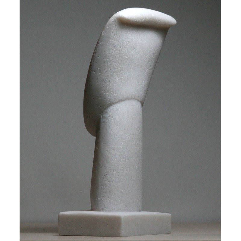 Head of Cycladic Figurine Idol Greek Modern Art Statue Sculpture