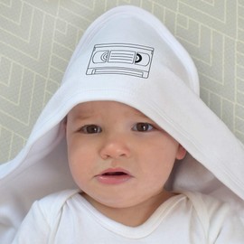 Azeeda 'Video Tape' Baby Hooded Towel (HT00035089)
