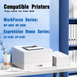 SAOUOT 212XL Ink for Epson XP-4105 WF-2830 WF-2850 Printers (Black/Cyan/Ma