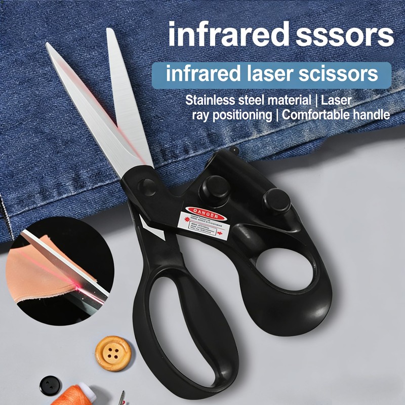 2026 Upgraded Laser Guided Scissors for Fabric Cutting, Cuts Straight