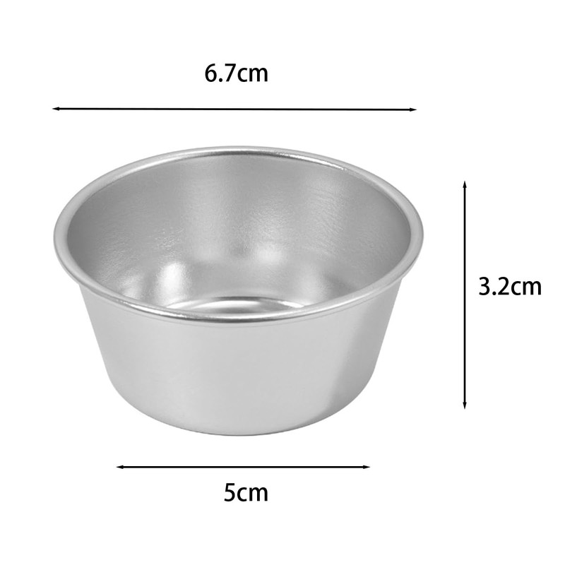 8Pcs ZONADAH Pudding Cups Molds Individual Popover Pan Cupcake Muffin