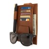 Londo Leather Sun Visor Organiser Car Interior Accessory with Credit