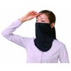 seiei 17555 UV Guard Soft Face Mask, Black, One Size