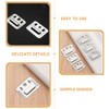 HEMOTON 100pcs Wall Buckle Interlocking Hanging Bracket Couch Clips Wall