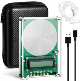 Relaxweex Adjustable Frequency Generator, Schumann Sine Wave Resonance Generator 0.1hz-100khz, Ultra Low Sound Frequency Machine with Type-C Cable, EVA Case and Acrylic Case(Green)