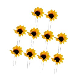 Baluue 2set Sunflower Hair Clip Accessories for Women Adorable Flower Hairpin for Casual Parties Weddings and Fashionable Design for Ladies and Girls