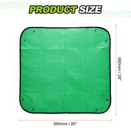 HARFINGTON 2pcs Repotting Mat 26" x 26" PE Cloth Waterproof Plant Repotting Mat Foldable Portable Gardening Potting Tray with Metal Buckle for Indoor Plant Change Soil Watering, Green
