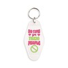 TeesAndTankYou No Toxic People Vintage Style Motel Keychain Key Tag