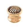 Vicenza Designs K1026 Sanzio Wavy Lines Knob, Small, Antique Gold