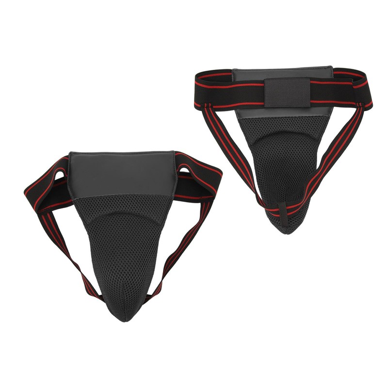 Boxing Groin Protector, Breathable Athletic Cup with Elastic Straps, Reduce