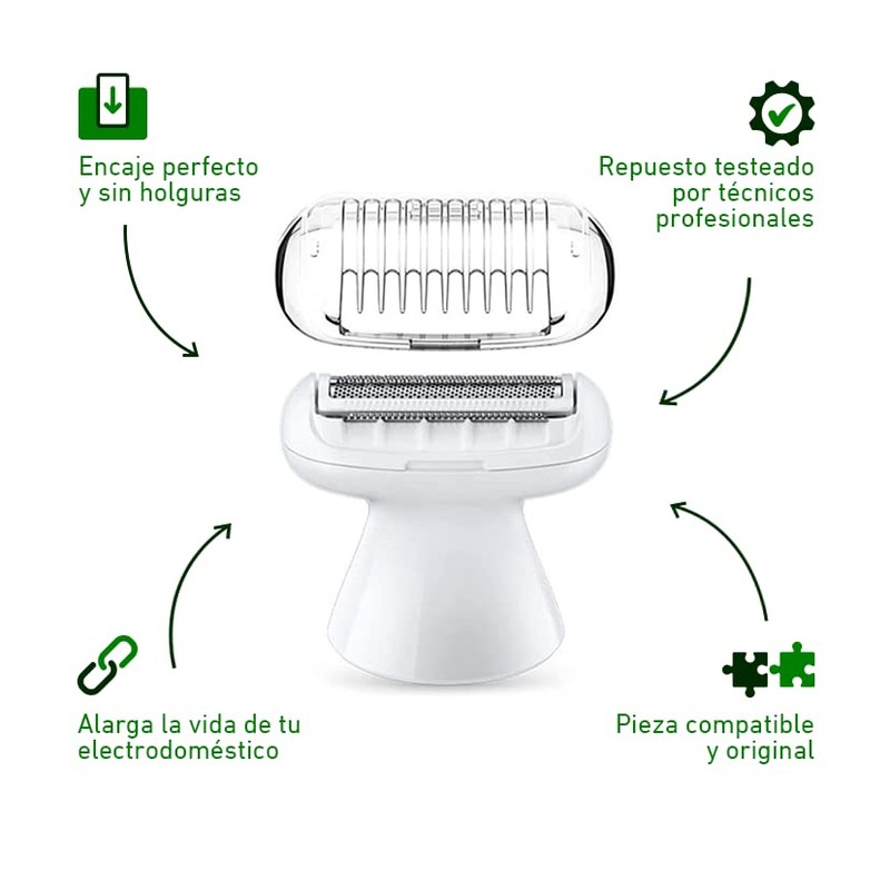 Electrododo 81719635 Shaver Head for Epilator Braun Silk Epil 9