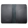 Leather Top Stub Checkbook Cover, Black