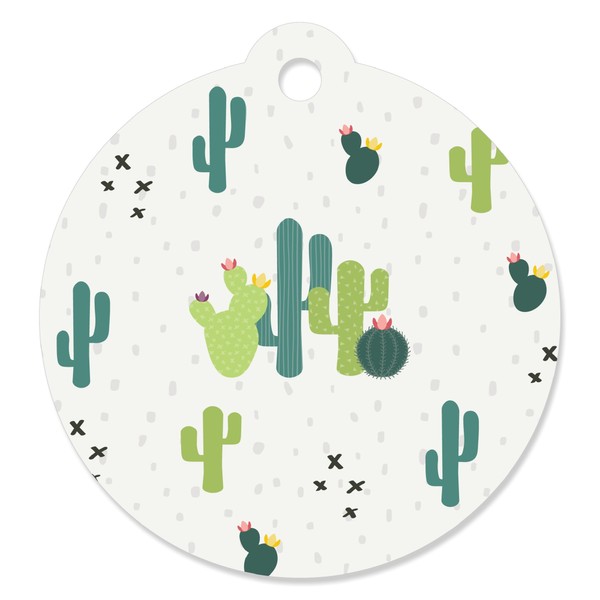 Big Dot of Happiness Prickly Cactus Party - Fiesta Party Favor Gift Tags (Set of 20)