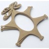 Unbranded (3) STAR ORNAMENT - Christmas Picture Frames Chipboard Die