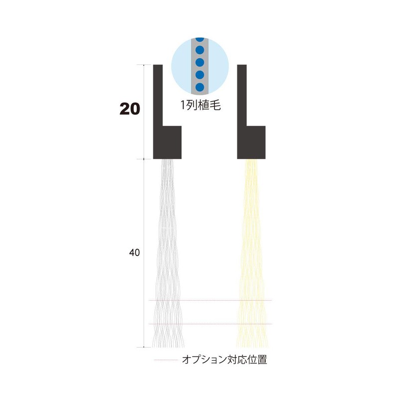 Vertec Bar Cut HS Type BF6-HS 1M NH40 PP0.2 Black