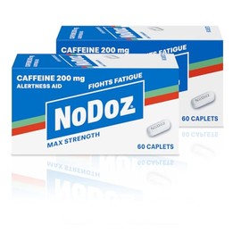 NoDoz 200mg Maximum Strength Alertness Aid, 60 Caplet Twin Pack