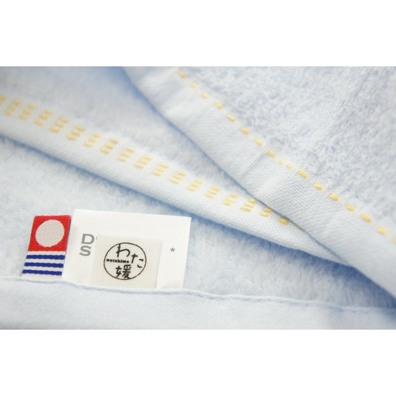 Imabari Towel Presso Watahime Face Towel, Blue 1-62008-31-B