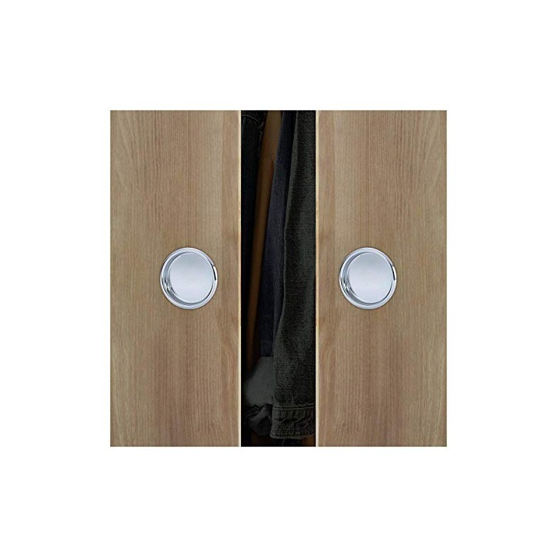 Nuk3y Easy Snap in Closet Door Finger Pull, 2-1/8"", 4-Pack