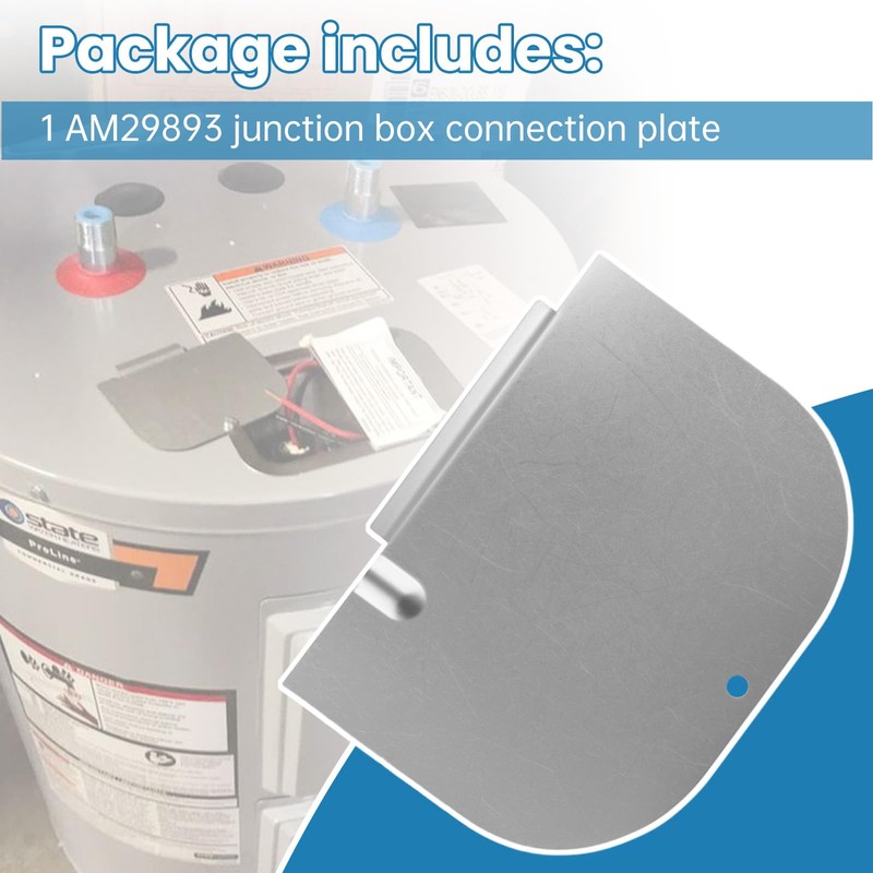 AM29893 Junction Box Cover for Rheem Water Heater, Made of