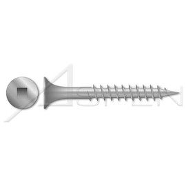 (3500 pcs) #7 X 2, Deck Screws, Bugle Square Drive, Coarse Thread, Sharp Point, Steel, Dacrotized Finish