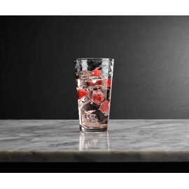 Hammered Cocktail Drinking Glasses Set of 6 Tall Kitchen Glassware 17 oz Water Glass Cups For Bar, Juice, Beer, Iced Tea, Everyday Cordial Glasses Drinkware.