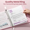 SUNEE 1 Inch Binders 3 Ring 6 Pack, Clear View