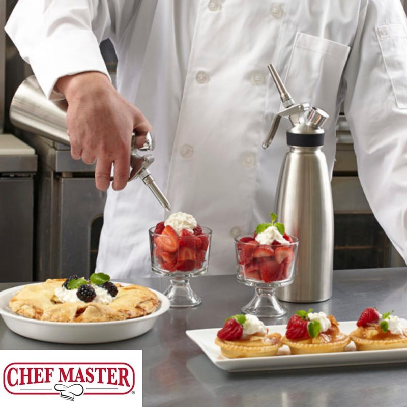 Chef Master 90079 Whipped Cream Dispenser, 1 Liter / 2