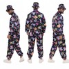Haoibdeo 80s Hip-Hop Dance Costume for Adults, Men and Women,