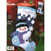 Bucilla "Let It Snow" Felt Applique Stocking Kit 84588