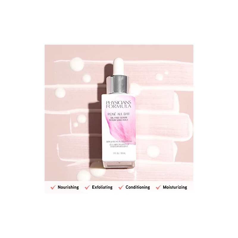 Physicians Formula Rose All Day Oil-Free Serum, 1 Fluid Ounce