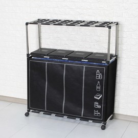 Sense 2030 Separate waste bin 4P 2-stage + Clean cover Trash bin Recycle bin Household pay-as-you-go system, 114794 White_150158115 Separate waste bin 4P 2-stage + Clean cover 30L or more ~ less than 40L / 센스2030 분리수거함 4P 2단+클린커버 쓰레기통 휴지통 가정용 종량제, 114794화이트_150158115분리수거함 4P 2단+클린커버30L이상~40L미만