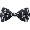 Black Music Note Bow Tie Bow Tie [Simple Wearing Type]