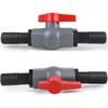 Ball Valve with Hose Connector, Pool Hose 2-Way Valve, PVC