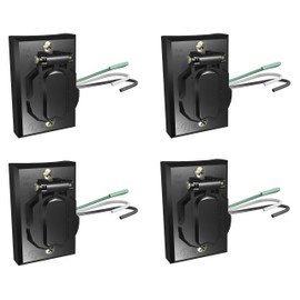 Solus SCO-338 120V Grounded Convenience Electrical Outlet for Outdoor Lamp Post and Poles, Energy Saving and Weather Resistant, UL Listed, Black, Pack of 4