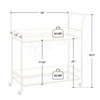 FirsTime & Co. Gold Francesca Bar Cart, 2 Tier Mobile