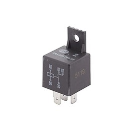 HELLA 933791121 12V, 5 Pin, Mini ISO Relay with Dual (87) Load Connections, Multi