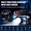 EVERhasauty Headlamp Rechargeable, 1200 Lumen Super Bright LED Headlight Motion