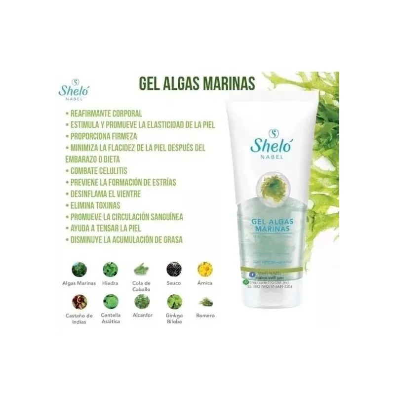 2 Gel Reductor Algas Marinas Quema Grasa & Reafirma +