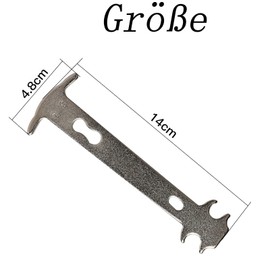 Anhoer Chain Gauge Bicycle Chain Wear Gauge Chain Wear Gauge Chain Measuring Gauge Bicycle Compatible with 5-12 Speed Chains Bicycle Chain Tool