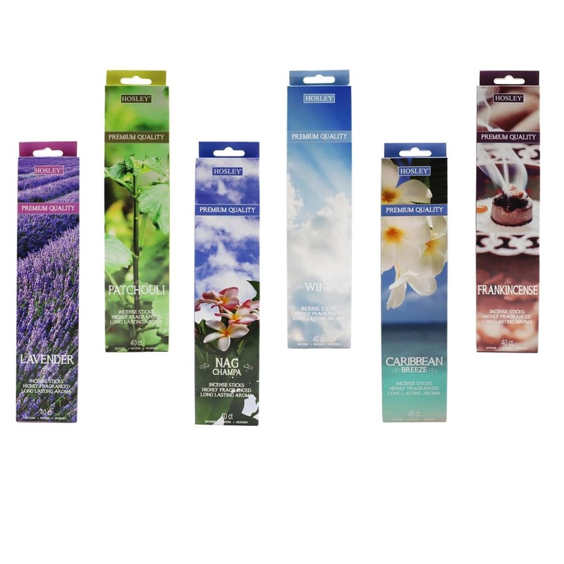 Hosley 120 Pack Assorted Incense Sticks + Bonus 120 Pack