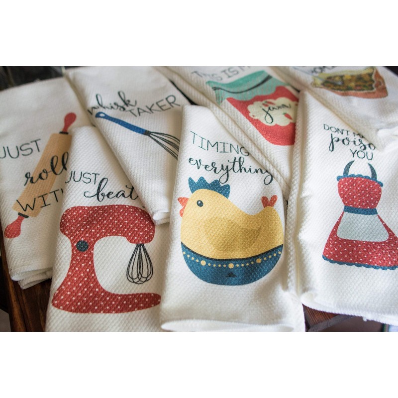 Funny Kitchen Tea Towel Housewarming Home Decor Gift